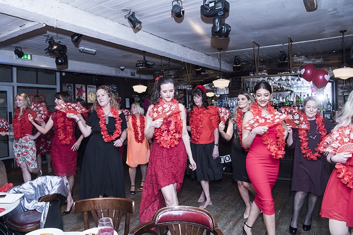 Hens Dancing at The Fun Hen Party Dance Class in Manchester
