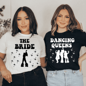 Abba Themed Hen Party Ideas for a Super Trouper hen do. Try Abba hen party T-shirts perfect for an Abba hen night.