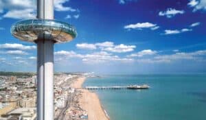 Go up the Brighton i360 for one of the most memorable hen do activities in Brighton