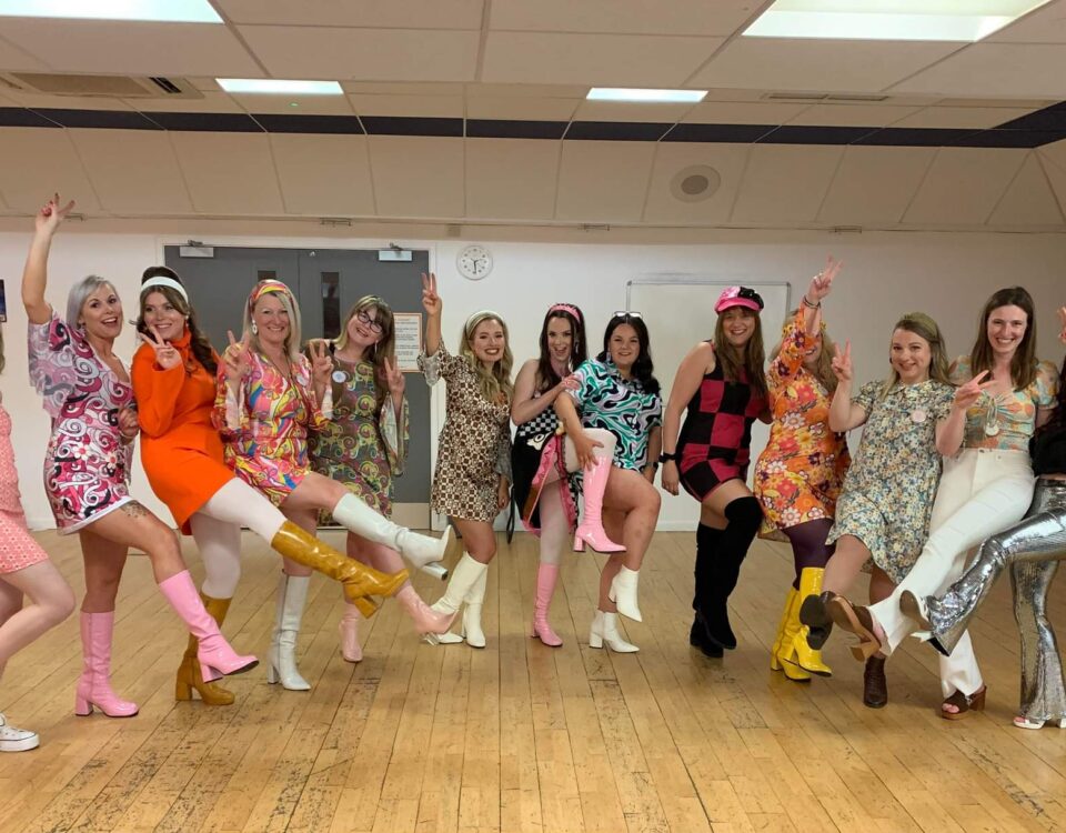 Fun themed hen party dance class UK - perfect idea for a hen do dance class