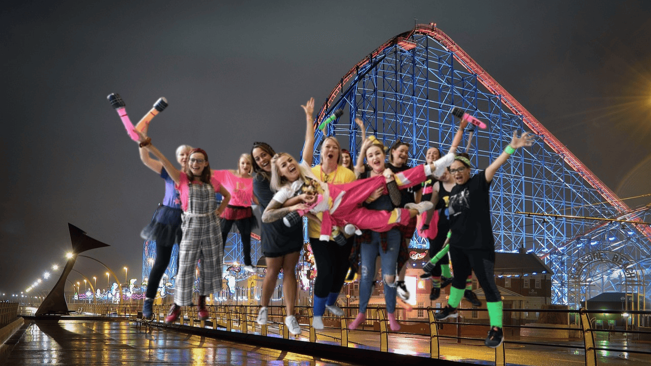 Join a hen party dance class in Blackpool for fun routines & unforgettable memories! Perfect for Blackpool hen party dance classes, dance hen parties Blackpool, & Blackpool hen dos.