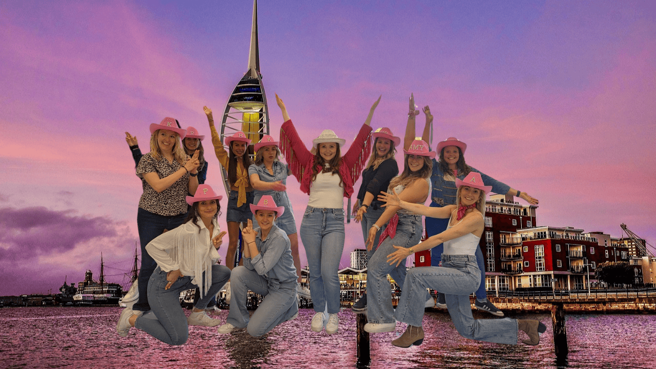 A fun-filled hen party dance class in Portsmouth, perfect for celebrating with friends. This Portsmouth hen party dance class offers a fantastic way to enjoy an energetic and unforgettable hen do. Ideal for dance hen parties in Portsmouth looking for an exciting experience!