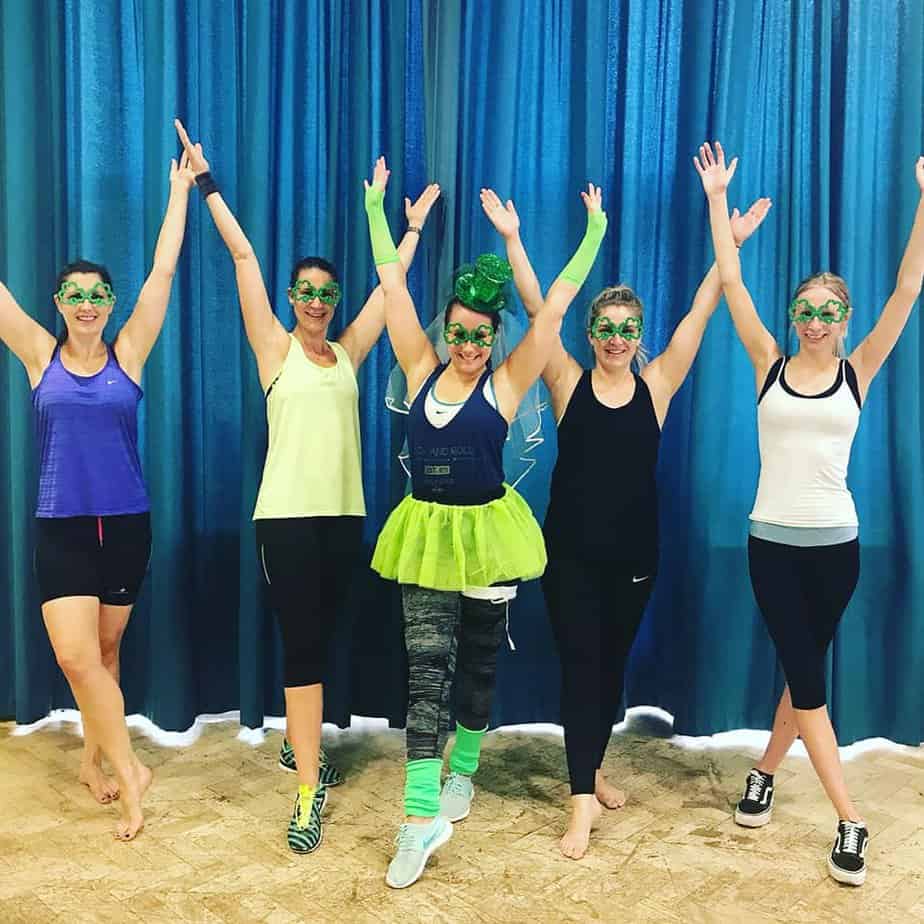 Group of women enjoying a lively hen party dance class in Belfast, perfect for fun and unforgettable dance hen parties.