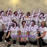 Christmas hen party group in sequins celebrating with a fun dance class.