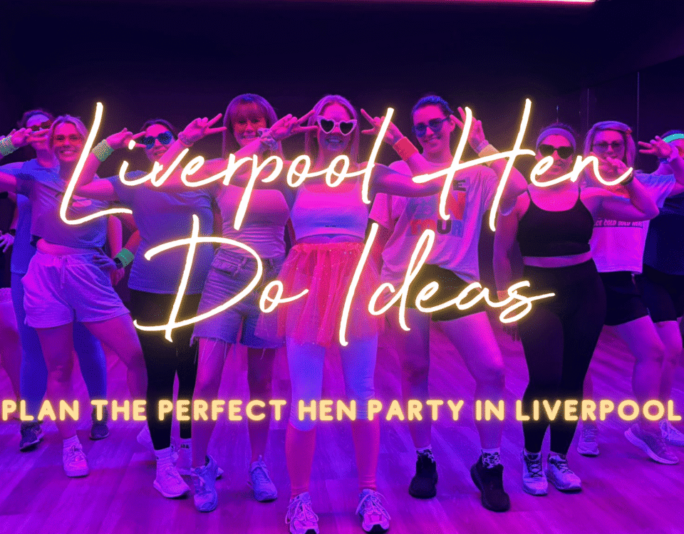 Liverpool hen do ideas, a group enjoying a Sashay Dance hen party class