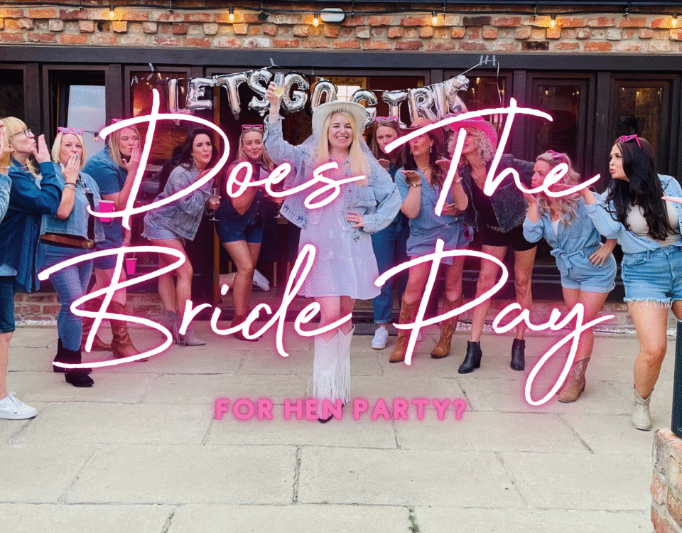 Does the bride pay for her hen do: hen group toasting the bride with prosecco