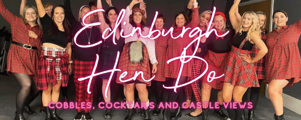 A hen party group laughing, Scottish Dancing together at a Edinburgh dance studio.