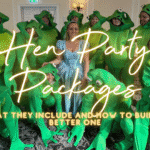 Hen party packages UK: hen group celebrating on a fully planned hen weekend