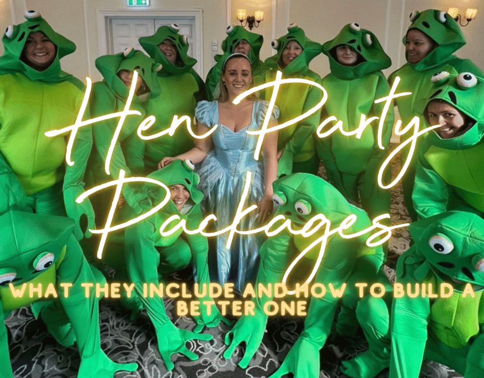 Hen party packages UK: hen group celebrating on a fully planned hen weekend