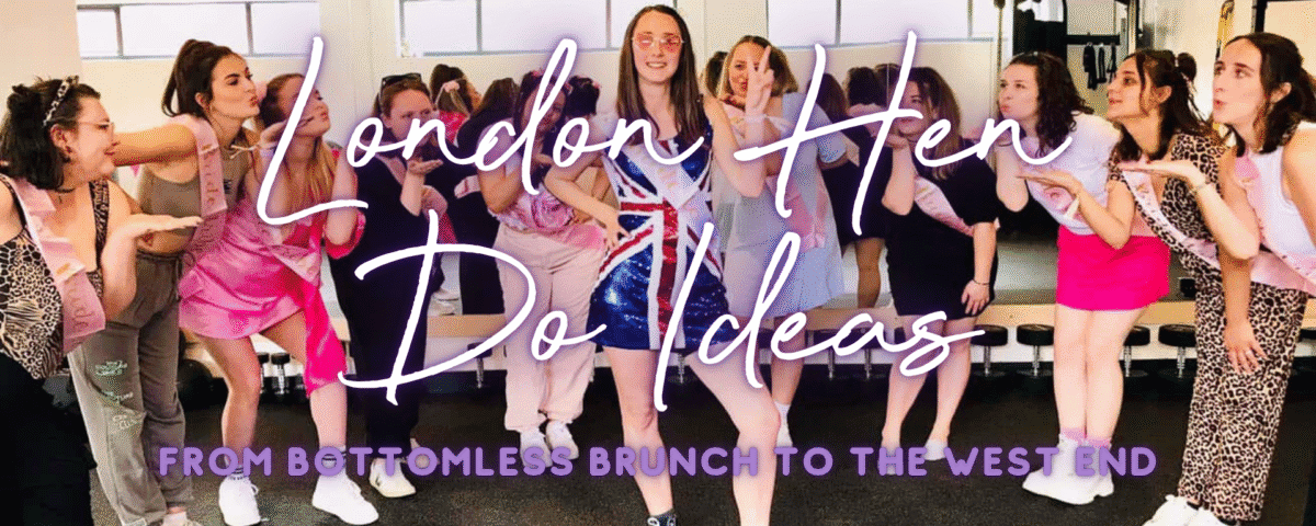 Hen do ideas London: hen group celebrating at a dance class in Mayfair