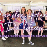 Hen do ideas London: hen group celebrating at a dance class in Mayfair