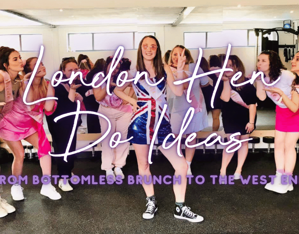 Hen do ideas London: hen group celebrating at a dance class in Mayfair