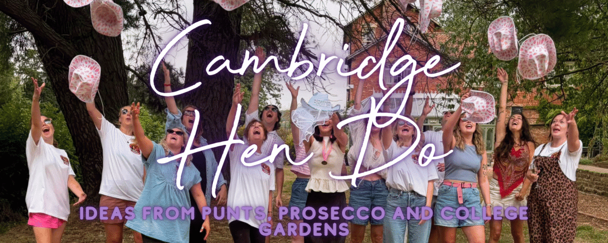 Cambridge hen do ideas: hen group celebrating by the River Cam