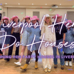 Hen party houses Liverpool: hen group celebrating in a city centre party apartment with hot tub