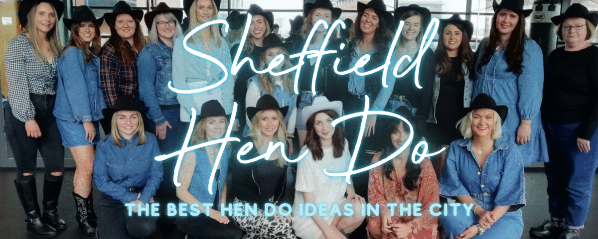 Hen do ideas Sheffield: hen group celebrating at a dance class in the city